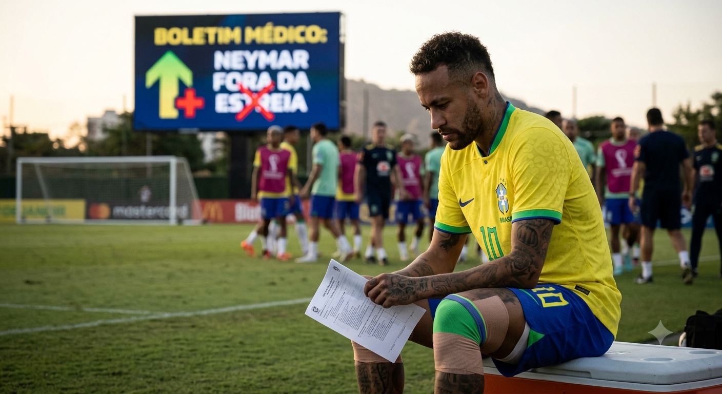 Neymar passa por exames e está fora da estreia do Brasil na Copa do Mundo