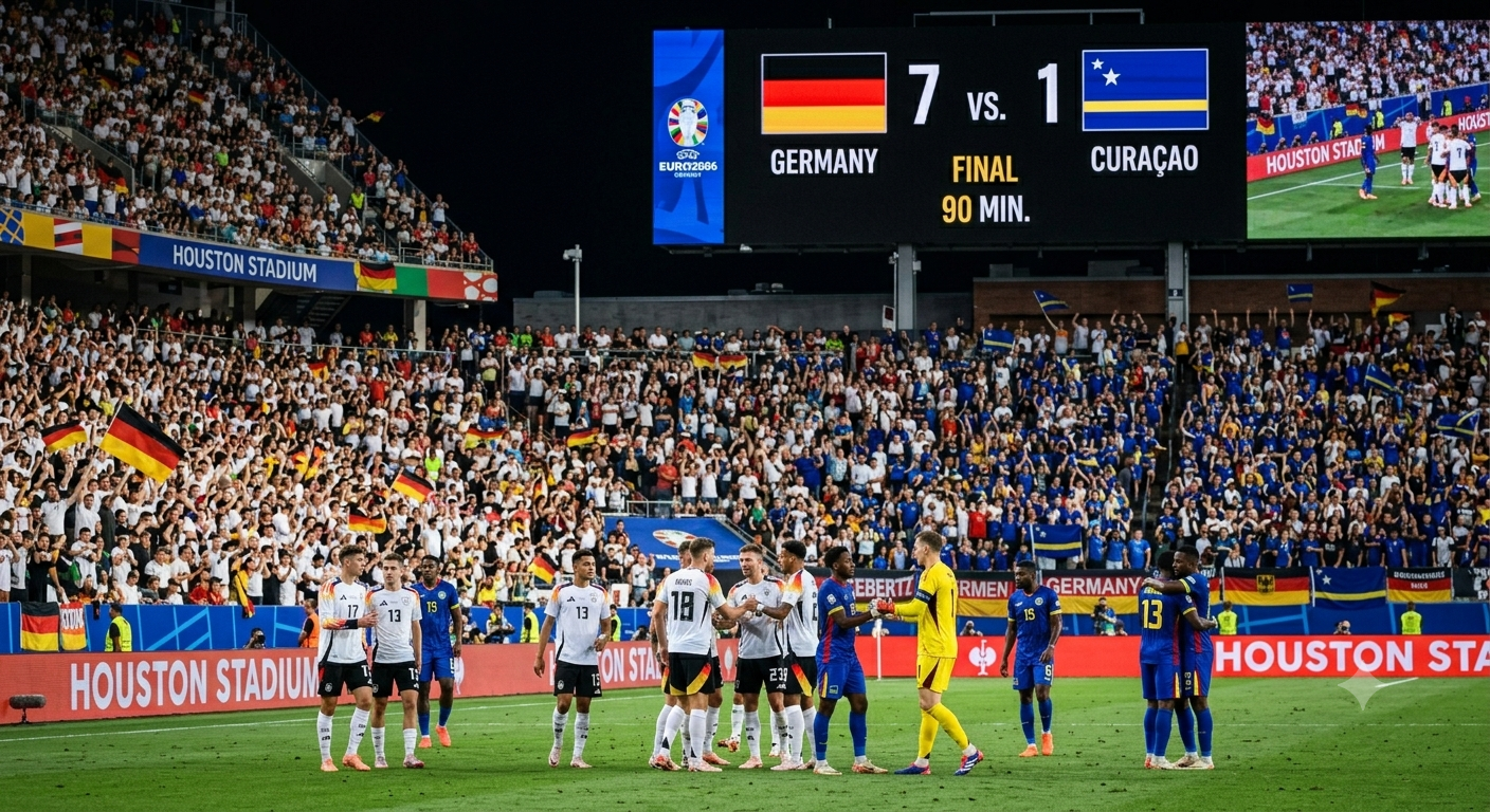 Copa do Mundo 2026: Alemanha Espanta o Fantasma da Estreia com 7 a 1, mas Curaçao Faz História!