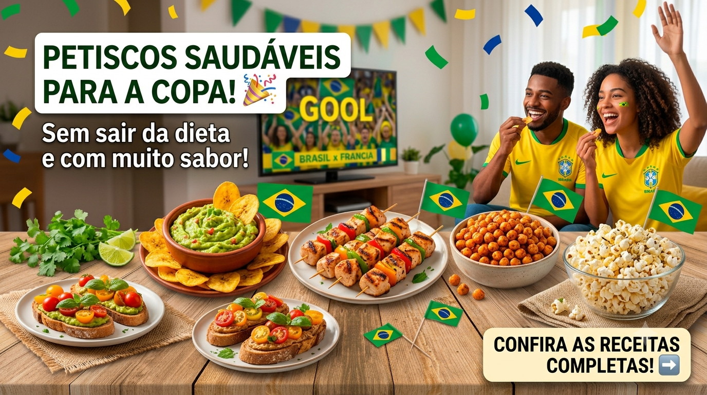 Ideias de Petiscos Saudáveis para Assistir aos Jogos da Copa
