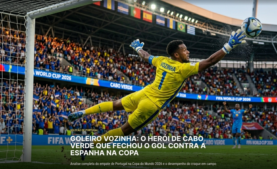 ​Goleiro Vozinha: Conheça o herói de Cabo Verde que virou sensação na Copa do Mundo 2026